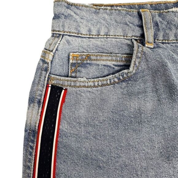 Zara Women's Denim Skirt with Stripe down the side size Small - Picture 6 of 8